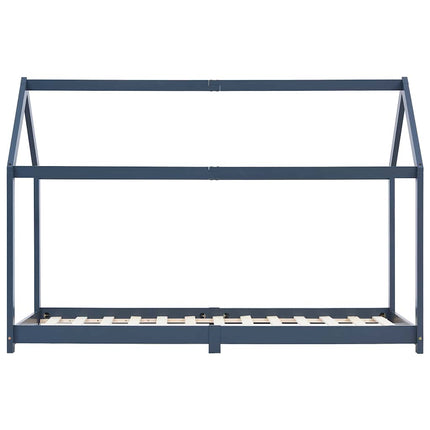 sengestel til børneseng 90 x 200 cm massivt fyrretræ grå