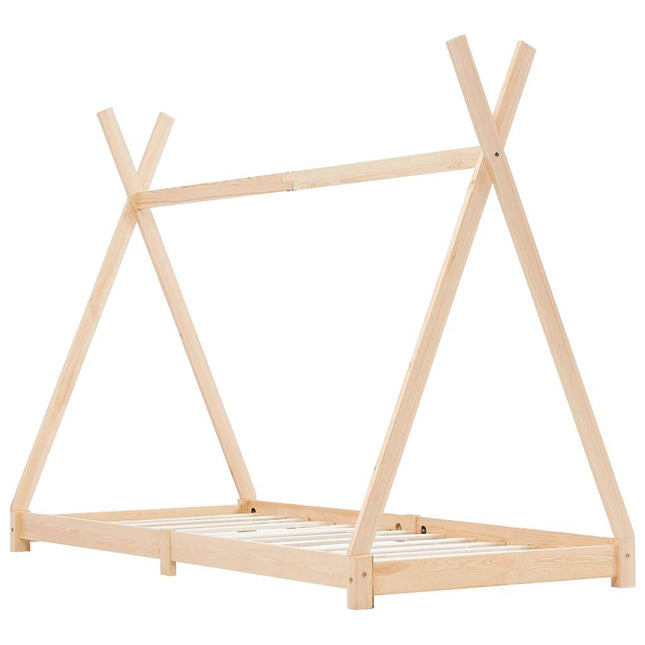 sengestel til børneseng 70 x 140 cm massivt fyrretræ