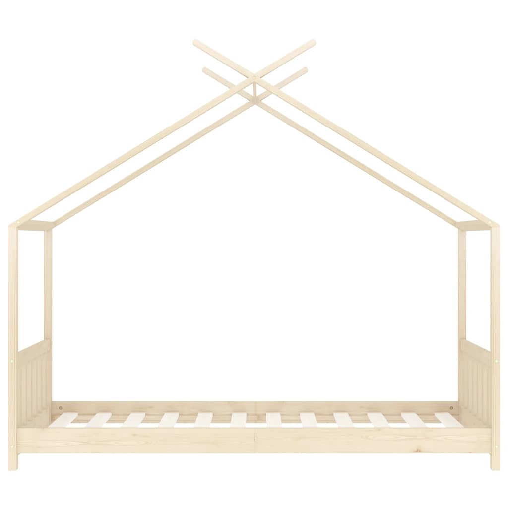 sengestel til børneseng 70 x 140 cm massivt fyrretræ