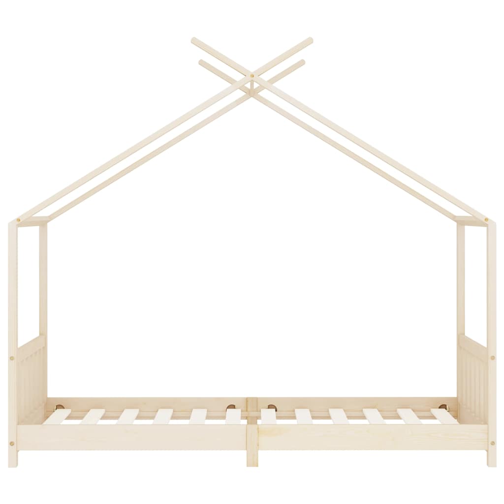 sengestel til børneseng 90 x 200 cm massivt fyrretræ