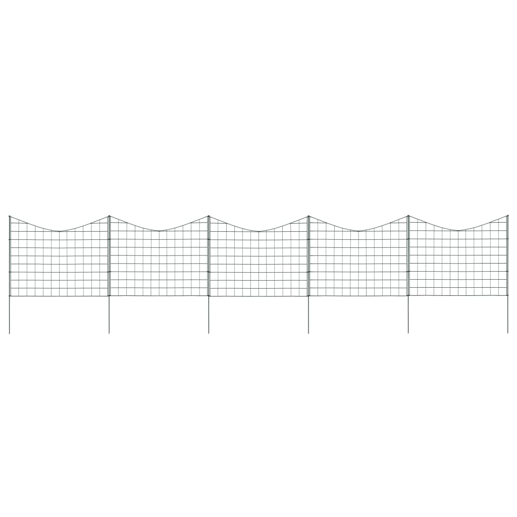 halvbuet havehegnssæt 77,5x64 cm grøn
