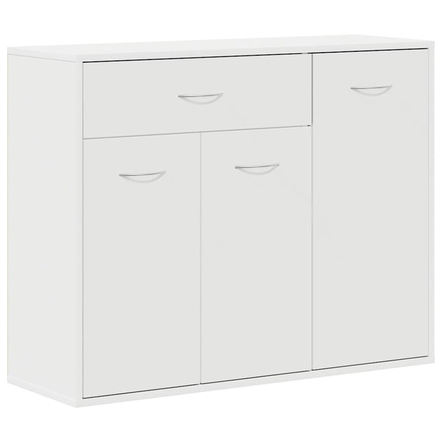 skænk 88x30x70 cm konstrueret træ hvid
