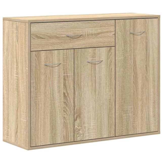 skænk 88x30x70 cm konstrueret træ sonoma-eg
