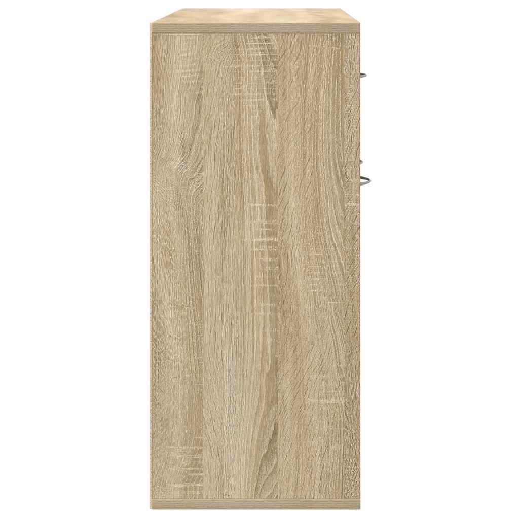 skænk 88x30x70 cm konstrueret træ sonoma-eg