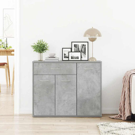 skænk 88x30x70 cm konstrueret træ betongrå