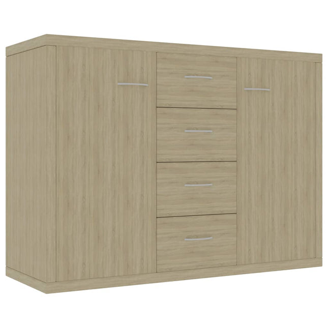 skænk 88x30x65 cm konstrueret træ sonoma-eg