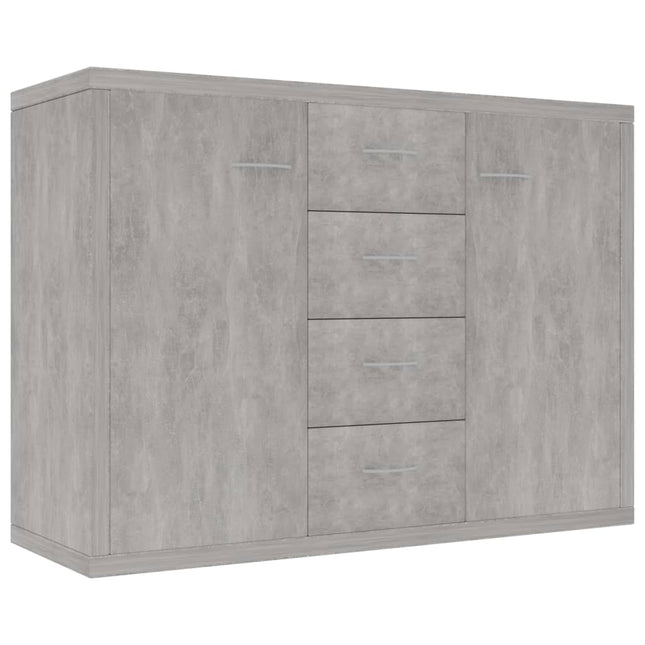 skænk 88x30x65 cm konstrueret træ betongrå