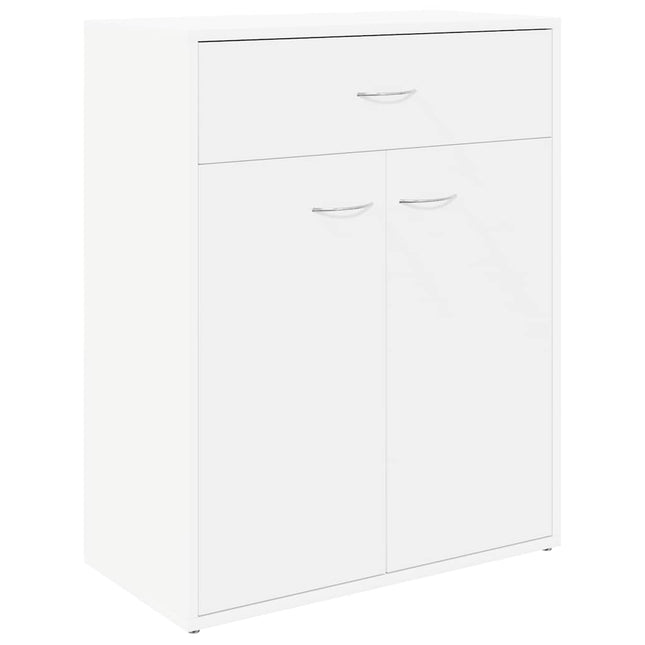 skænk 60x30x75 cm konstrueret træ hvid