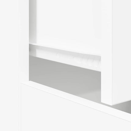 skænk 60x30x75 cm konstrueret træ hvid