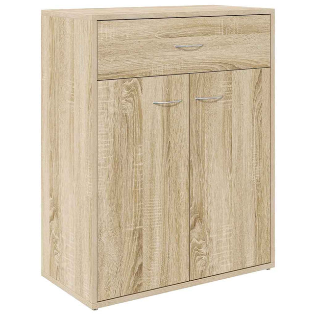 skænk 60x30x75 cm konstrueret træ sonoma-eg