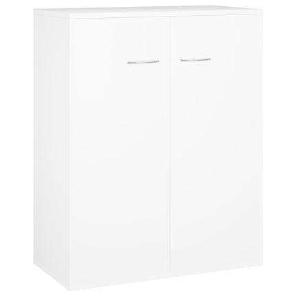 skænk 60x30x75 cm konstrueret træ hvid