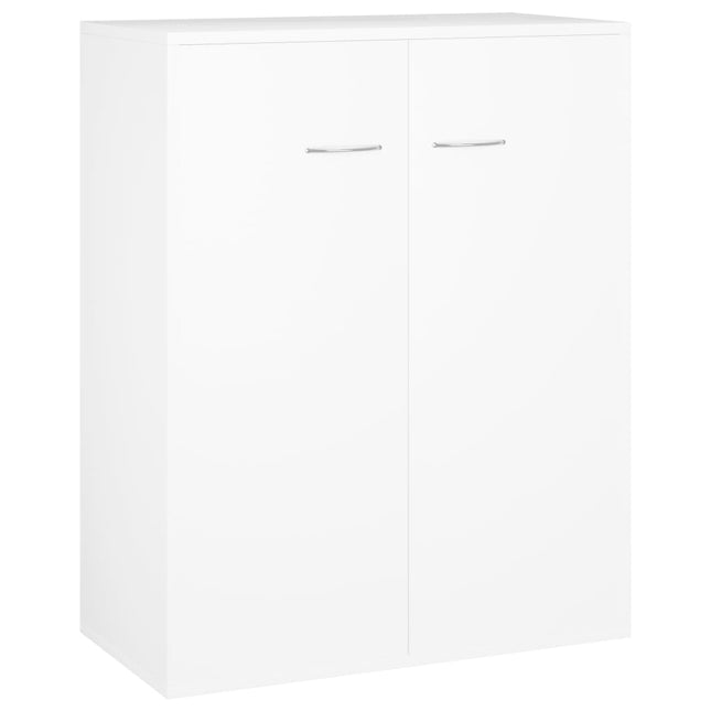 skænk 60x30x75 cm konstrueret træ hvid