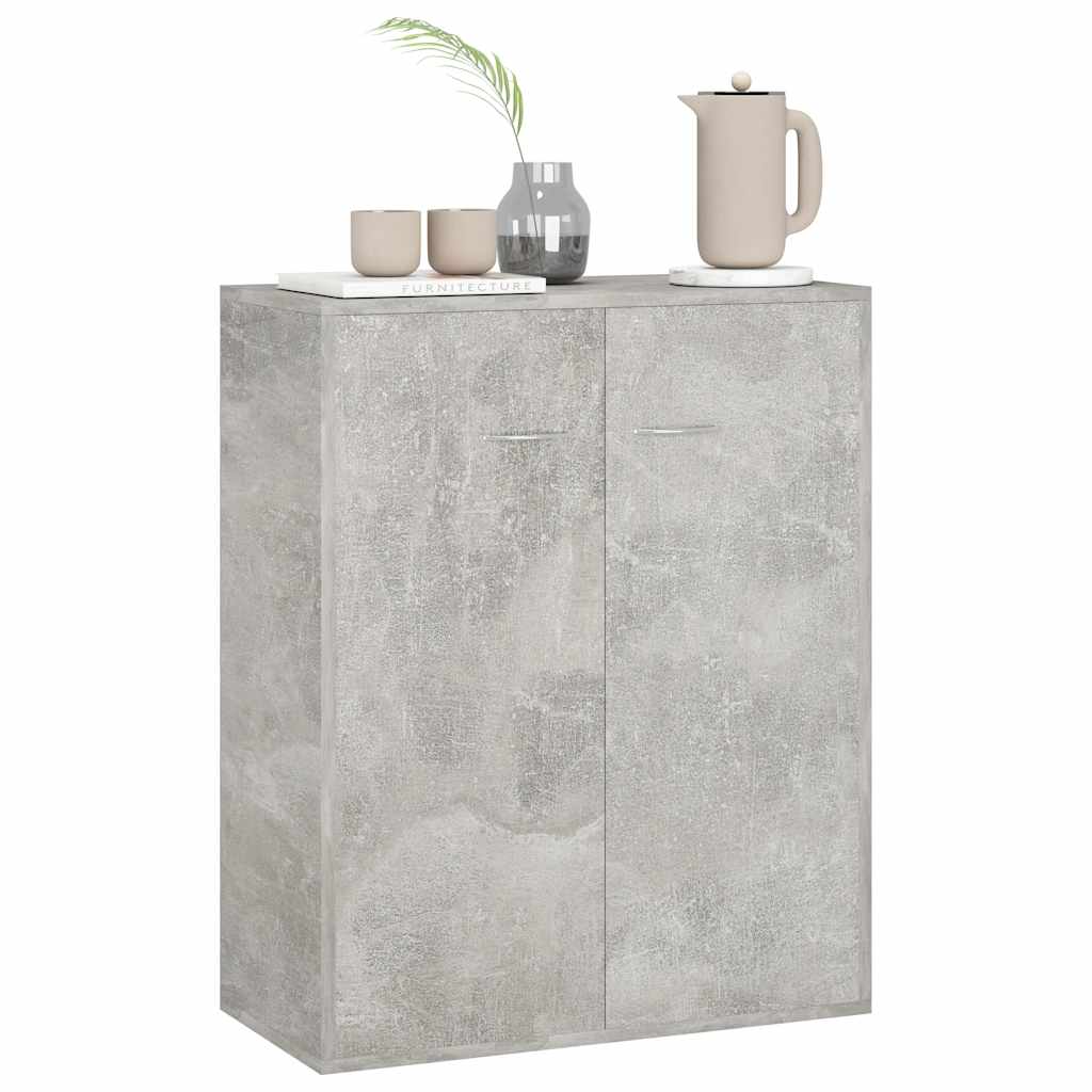 skænk 60x30x75 cm konstrueret træ betongrå
