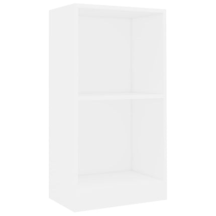 bogreol 40x24x75 cm konstrueret træ hvid