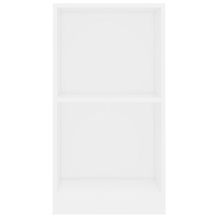 bogreol 40x24x75 cm konstrueret træ hvid