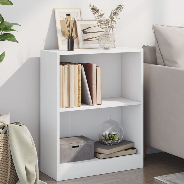 bogreol 60x24x76 cm konstrueret træ hvid