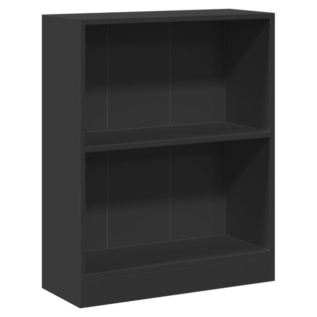 bogreol 60x24x76 cm konstrueret træ sort