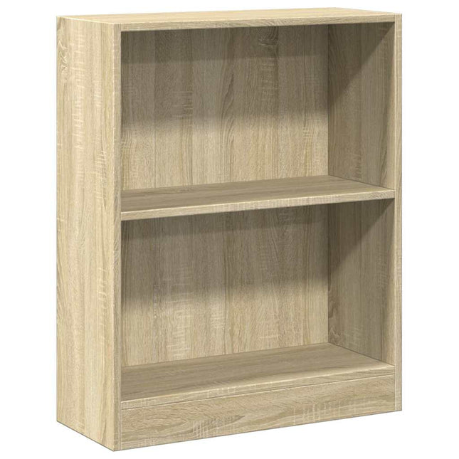 bogreol 60x24x76 cm konstrueret træ sonoma-egetræsfarvet