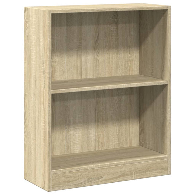 bogreol 60x24x76 cm konstrueret træ sonoma-egetræsfarvet