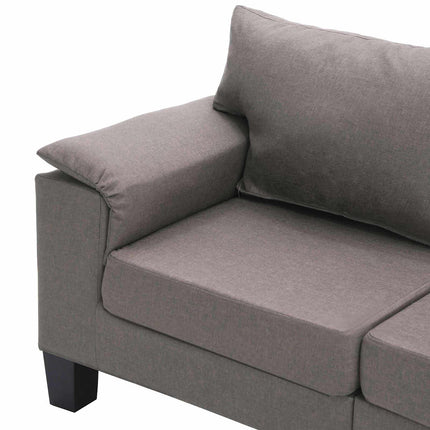 Sofa Gråbrun 4-personers Stof
