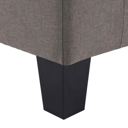 Sofa Gråbrun 4-personers Stof