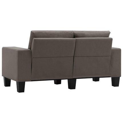 Sofa Gråbrun 2-sædet Stof