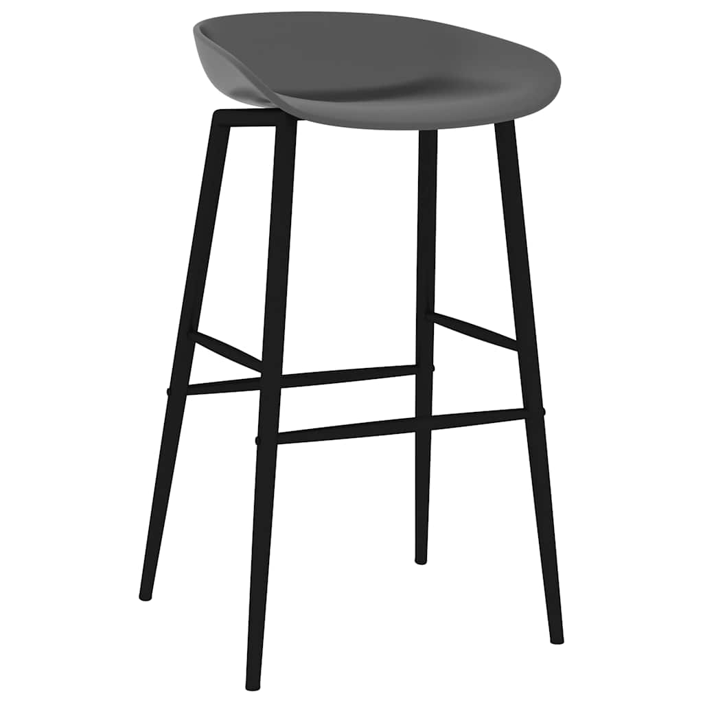 barstole 2 stk. grå