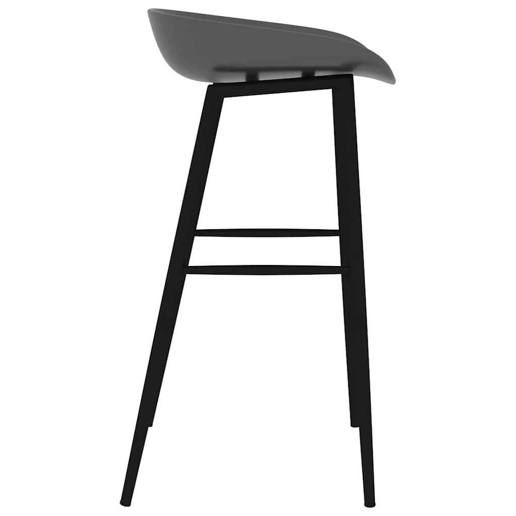 barstole 2 stk. grå
