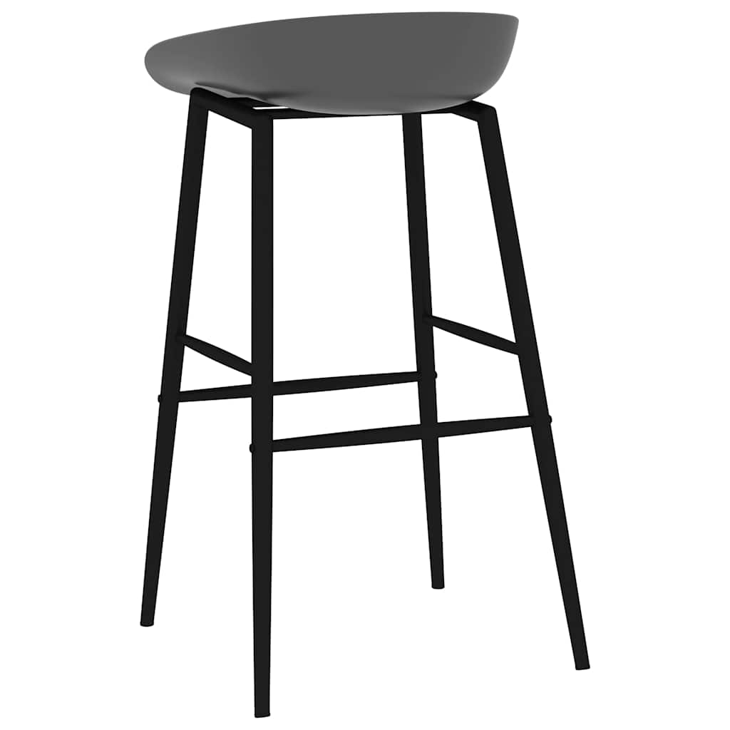 barstole 2 stk. grå