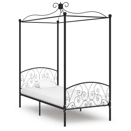 sengestel til himmelseng 90 x 200 cm metal sort