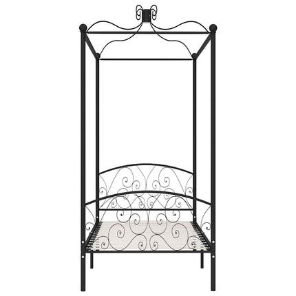 sengestel til himmelseng 100 x 200 cm metal sort
