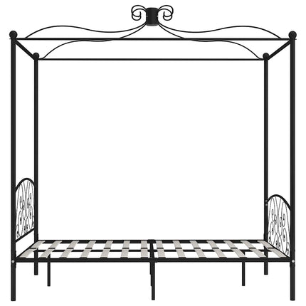 sengestel til himmelseng 140 x 200 cm metal sort