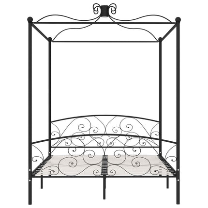 sengestel til himmelseng 160 x 200 cm metal sort