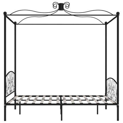 sengestel til himmelseng 160 x 200 cm metal sort