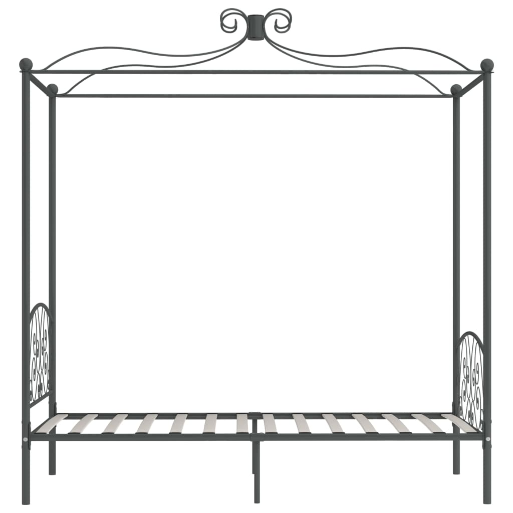 sengestel til himmelseng 90 x 200 cm metal grå