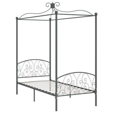 sengestel til himmelseng 100 x 200 cm metal grå