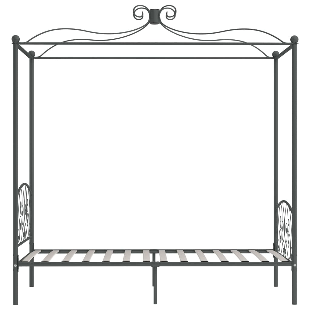 sengestel til himmelseng 100 x 200 cm metal grå