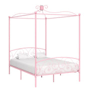 sengestel til himmelseng 120 x 200 cm metal pink