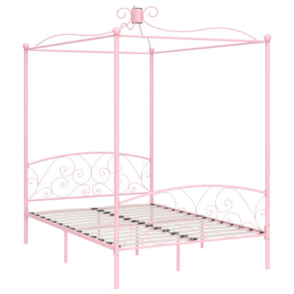 sengestel til himmelseng 120 x 200 cm metal pink