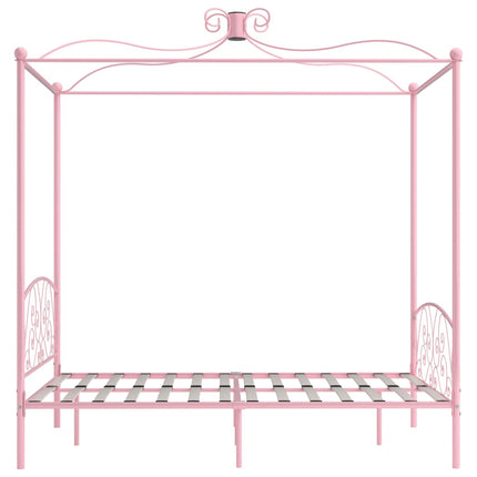 sengestel til himmelseng 120 x 200 cm metal pink