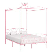 sengestel til himmelseng 140 x 200 cm metal pink
