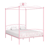 sengestel til himmelseng 160 x 200 cm metal pink