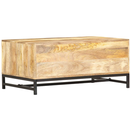 sofabord 90 x 55 x 40 cm massivt mangotræ
