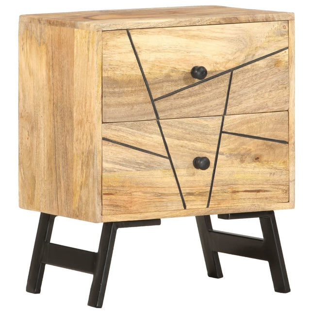 sengebord 40x30x50 cm massivt mangotræ
