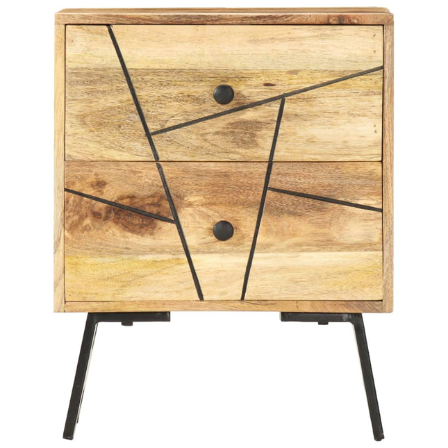 sengebord 40x30x50 cm massivt mangotræ