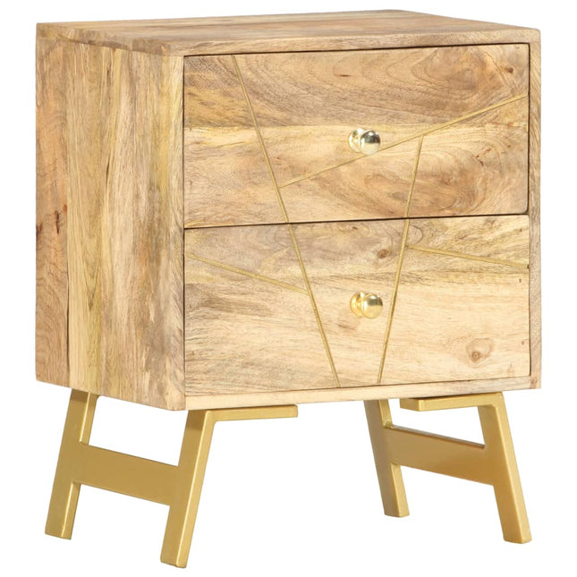 sengebord 40x30x50 cm massivt mangotræ