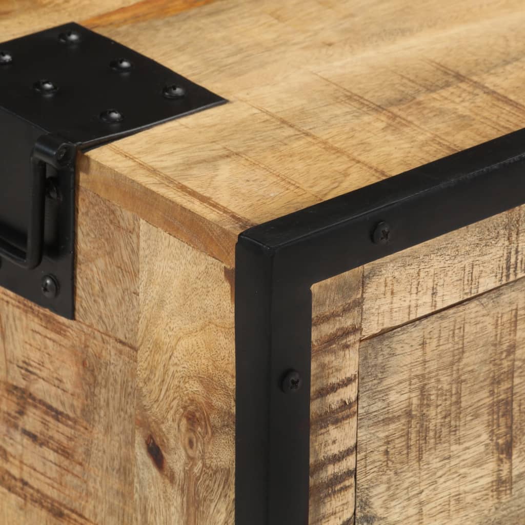 skænk 100x31x60 cm massivt ru mangotræ