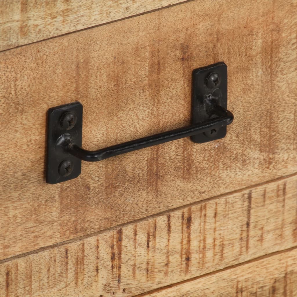 skænk 100x31x60 cm massivt ru mangotræ