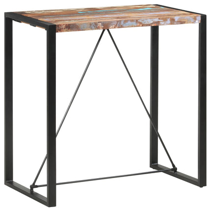 barbord 110 x 60 x 110 cm massivt genbrugstræ