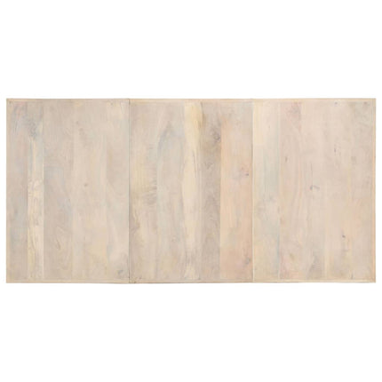 spisebord 180 x 90 x 76 cm massivt afbleget mangotræ